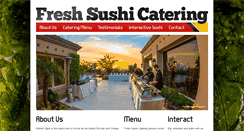 Desktop Screenshot of freshsushicatering.com